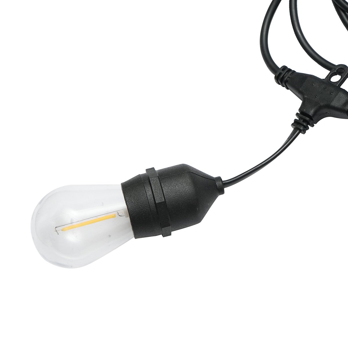Sistem iluminat LED exterior 12 socluri E27, cablu 6m, 220V IP44 Breckner Germany